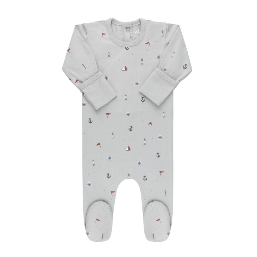 Cotton - Printed Nautical Collection - Footies